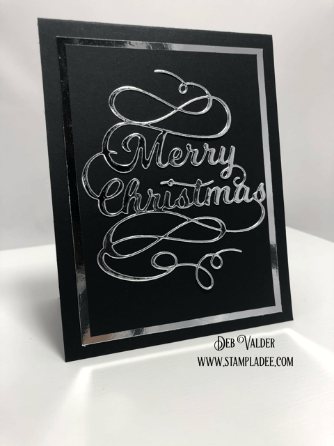 An Easy Elegant Christmas Card Idea, all products can be found in the Teaspoon of Fun Shoppe