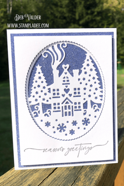 Elegant Christmas cards that you can make in minutes. All products can be found in our Teaspoon of Fun Shoppe.