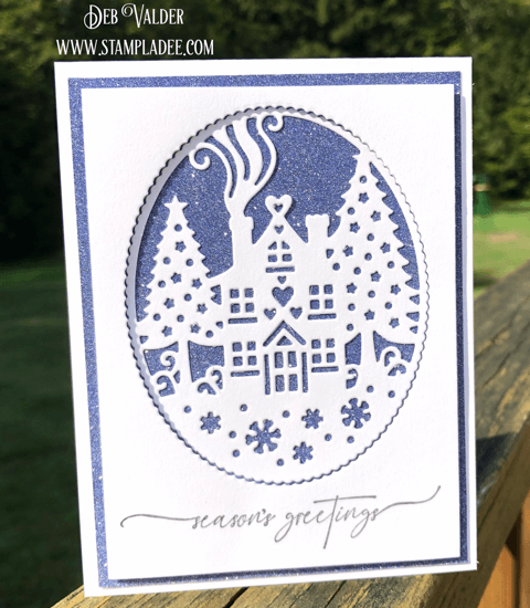 Elegant Christmas cards that you can make in minutes. All products can be found in our Teaspoon of Fun Shoppe.