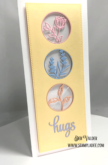 Floral Circles Slimline Mini Series #1. All product can be found in Teaspoon of Fun Shoppe.