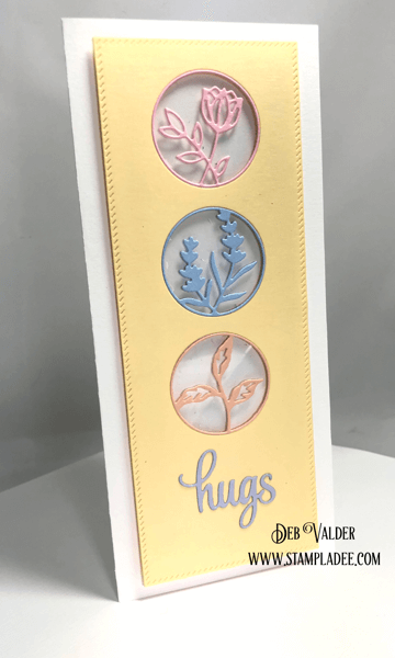 Floral Circles Slimline Mini Series #1. All product can be found in Teaspoon of Fun Shoppe.