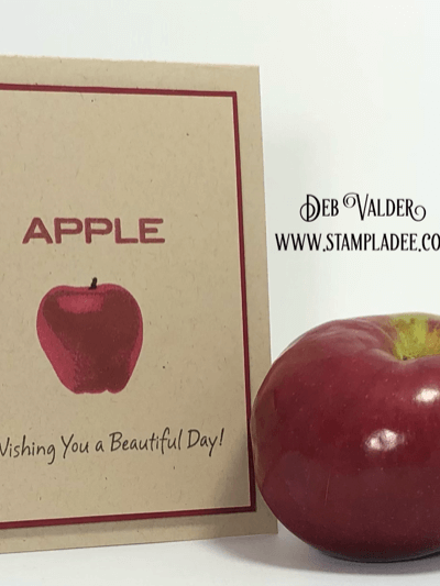 Apple Butter and all things apple. This beautiful apple multilevel stamp can be found in our Teaspoon of Fun Shoppe.