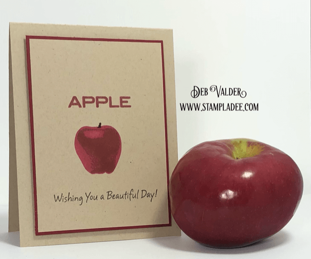 Apple Butter and all things apple. This beautiful apple multilevel stamp can be found in our Teaspoon of Fun Shoppe.