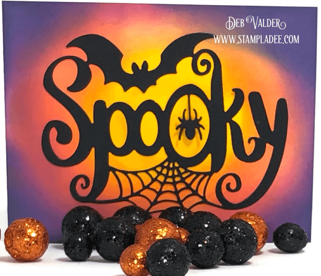 Spooky Large word Die and Distress Oxide inks are in our Teaspoon of Fun Shoppe.