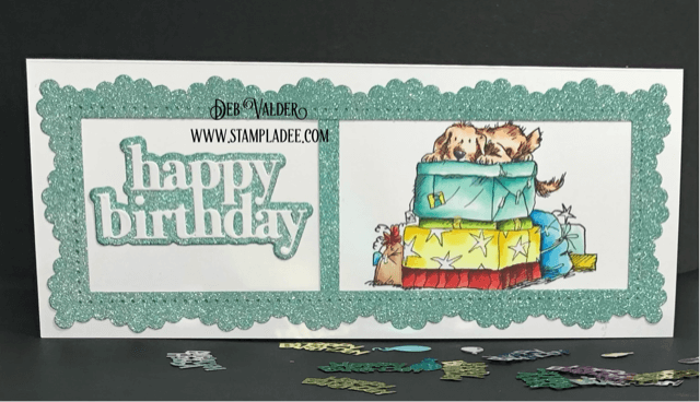 Anita Jeram stamps for a Birthday Celebration. All products used can be found in our Teaspoon of Fun Shoppe.
