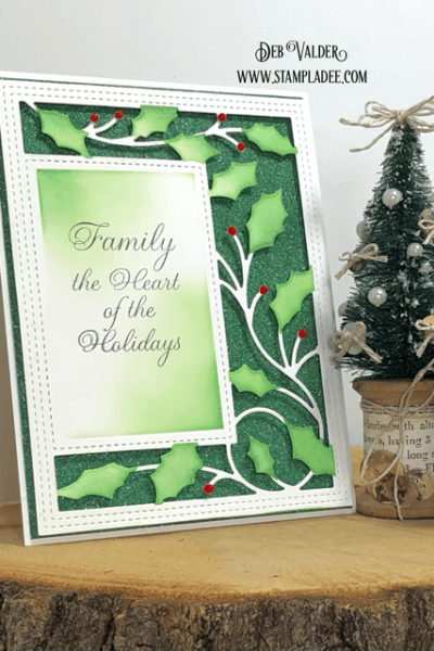 Holly Vine Sidekick Frame and Stencil with Deb Valder. All products can be found in our Teaspoon of Fun Shoppe.