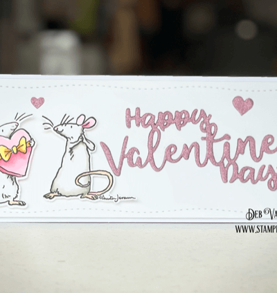 Slimline Love You Truly. Happy Valentine's Day. All products can be found in our Teaspoon of Fun Shoppe.