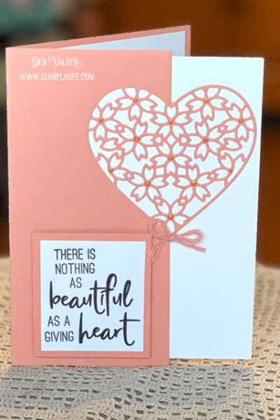 A giving heart is another one of our Edger Dies. All products can be found in our Teaspoon of Fun Shoppe.