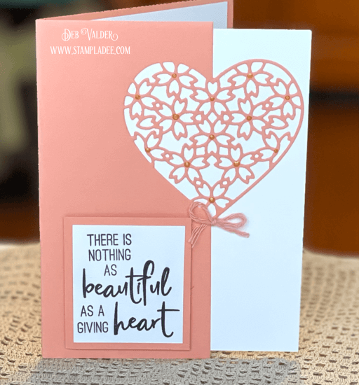 A giving heart is another one of our Edger Dies. All products can be found in our Teaspoon of Fun Shoppe.
