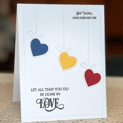 Hanging Heart For Love with Deb Valder