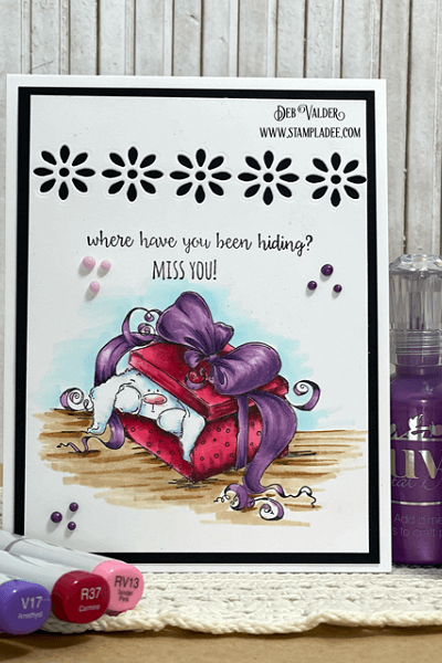 Miss You Peekaboo Bunny Stuffie. All products can be found in our Teaspoon of Fun Shoppe.