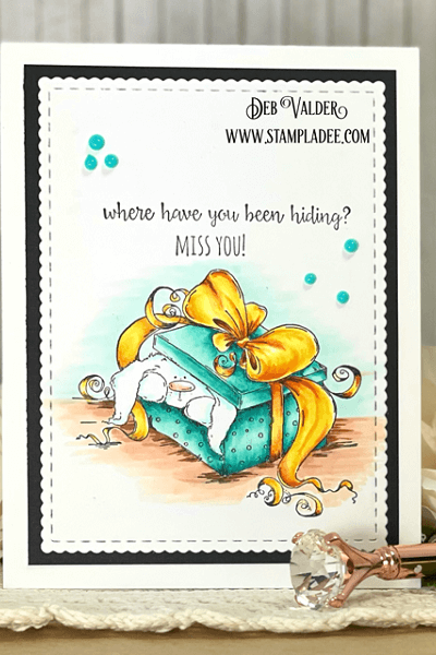 Miss You Peekaboo Bunny Stuffie. All products can be found in our Teaspoon of Fun Shoppe.