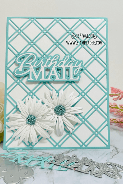 Double Diamond Lattice Plate. All products can be found in our Teaspoon of Fun Shoppe at www.TeaspoonOfFun.com/SHOP