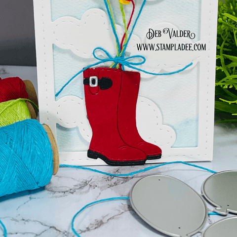 Adventure Is Out There. Rain Boots Bouquet Kit can be found in our Teaspoon of Fun Shoppe.