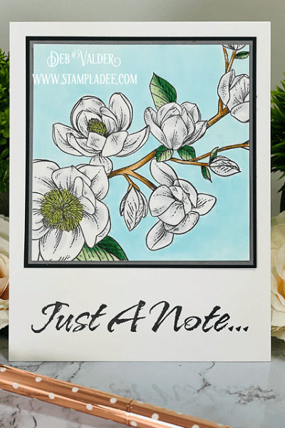Clean and Simple Cards can be very elegant. All products can be found in our Teaspoon of Fun Shoppe.