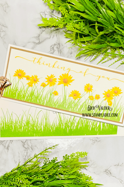This slimline is Rolling Meadow of Wildflowers. All products can be found in our Teaspoon of Fun Shoppe.