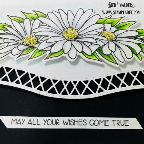 Black and White Daisy Edger Die. All products can be found in our Teaspoon of Fun Shoppe www.TeaspoonOfFun.com/SHOP