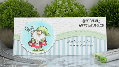 One of those days. All products for this cute little slimline card can be found in our Teaspoon of Fun Shoppe at www.TeaspoonOfFun.com/SHOP