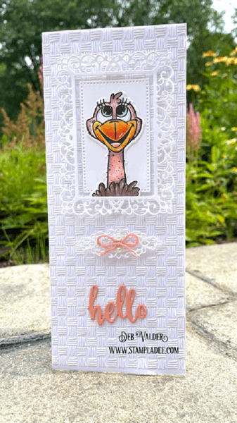 Hello Sweet Ostrich. All products for this card can be found in our Teaspoon of Fun Shoppe at www.TeaspoonOfFun.com/SHOP