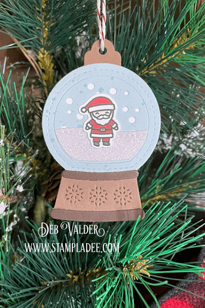 Snow Globe Gift Tag. All the products for this project can be found in our Teaspoon Of Fun Shop at www.TeaspoonOfFun.com/SHOP