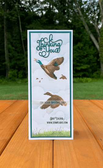 Mallard Duck Layered Stamping. All products can be found in our Teaspoon of Fun Shop at www.TeaspoonOfFun.com/SHOP