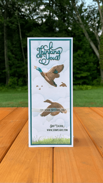 Mallard Duck Layered Stamping. All products can be found in our Teaspoon of Fun Shop at www.TeaspoonOfFun.com/SHOP