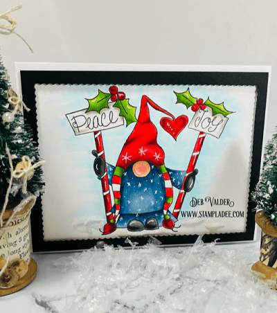Gnome Filled Peace and Joy with our Polkadoodles. All products can be found in our Teaspoon of Fun Shop at www.TeaspoonOfFun.com/SHOP