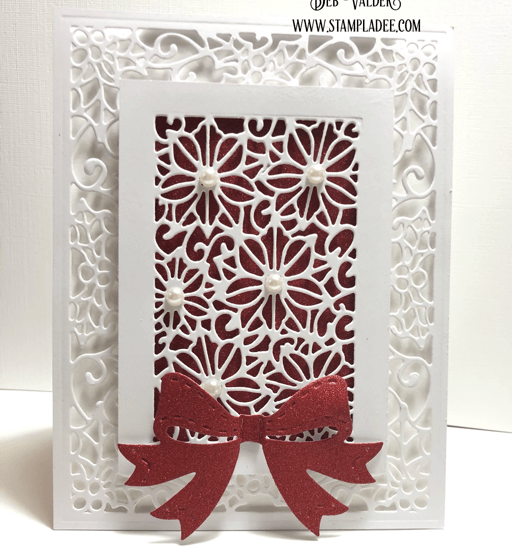 Mini Poinsettia Elegance for Christmas. All products can be found in our Teaspoon of Fun Shop at www.TeaspoonOfFun.com/SHOP