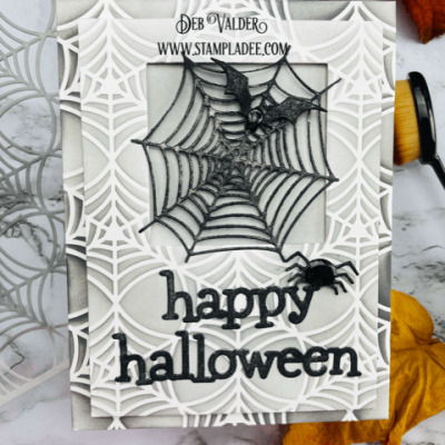 Spooky Spider Web and Stencil with Deb Valder