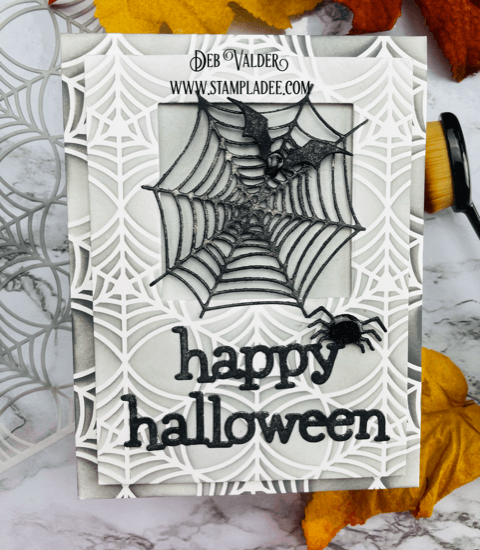 Spooky Spider Web and Stencil. All products can be purchased from our Teaspoon of Fun Shop at www.TeaspoonOfFun.com/SHOP