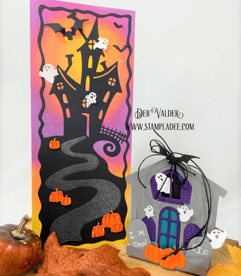 Holiday House Spookily Transformed. All products can be found in our Teaspoon of Fun Shop at www.TeaspoonOfFun.com/SHOP