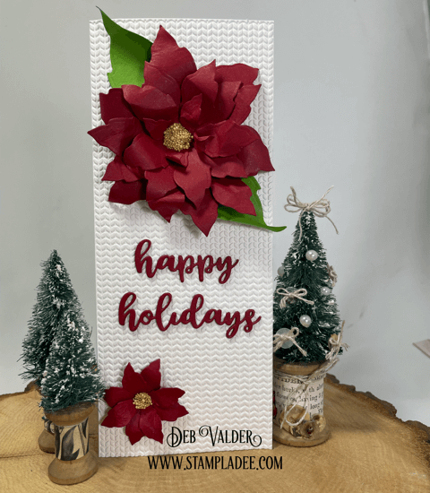 Elegant Silver and White Poinsettia. All products can be found in our Teaspoon of Fun Shop at www.TeaspoonOfFun.com/shop