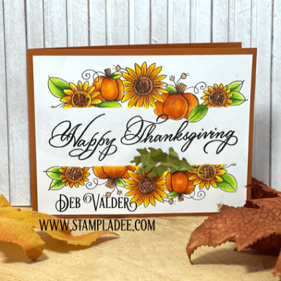 Sweet Sunflowers for Thanksgiving with Deb Valder