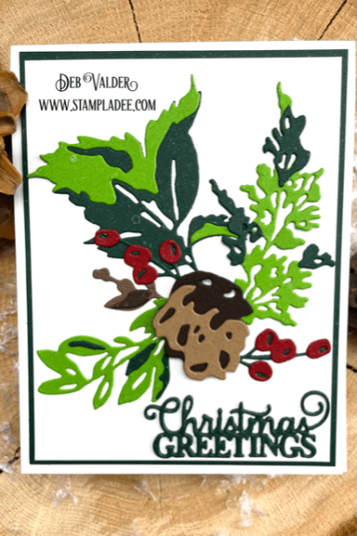 A Collage of Christmas Greenery. All products can be found in our Teaspoon of Fun shop at www.TeaspoonOfFun.com/SHOP