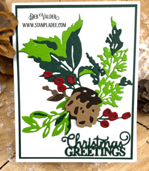 A Collage of Christmas Greenery. All products can be found in our Teaspoon of Fun shop at www.TeaspoonOfFun.com/SHOP