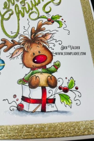 Rudolph is Ready for Christmas. All products can be found in our Teaspoon of Fun Shop at www.TeaspoonOfFun.com/SHOP