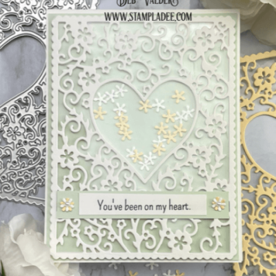 Flowery Heart Frame Card with Deb Valder