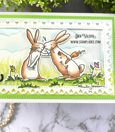 Feature Friday Slimline Bunnies. All products can be found in our Teaspoon Of Fun Shop at www.TeaspoonOfFun.com/SHOP