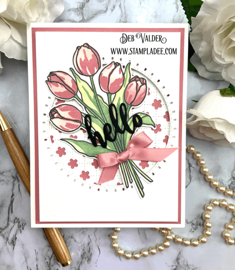 Sneak Peek Tulip Bouquet. All products can be found in our Teaspoon of Fun Shop at www.TeaspoonOfFun.com/SHOP