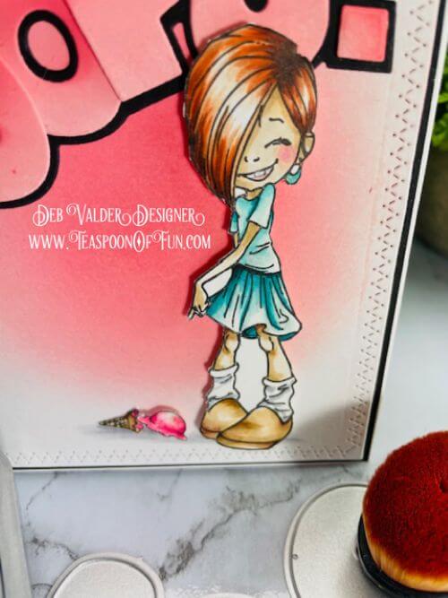 Summer Ice Cream Fun. All products can be purchased in our Teaspoon Of Fun Paper Crafting Shop at www.TeaspoonOfFun.com/shop.
