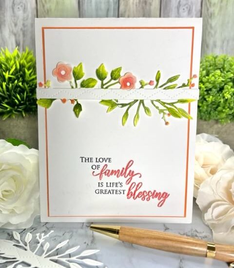 Floral Border Clean and Simple. All products can be purchased in our Teaspoon of Fun Shop at www.TeaspoonOfFun.com/SHOP