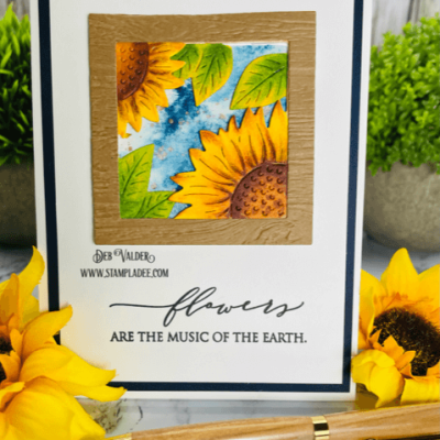 Looking Glass Sunflower Card with Deb Valder