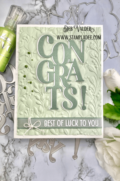 Enchanting Vines Congratulations Card. All products can be found in our Teaspoon of Fun Shop at www.TeaspoonOfFun.com/SHOP