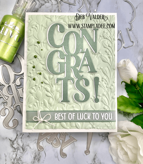 Enchanting Vines Congratulations Card. All products can be found in our Teaspoon of Fun Shop at www.TeaspoonOfFun.com/SHOP