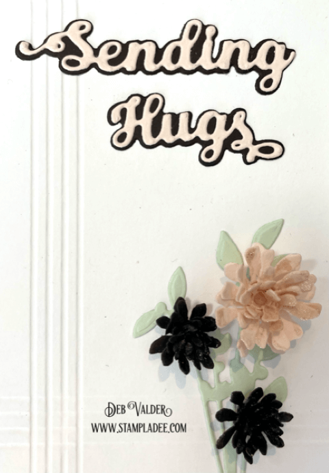 Sending Hugs Quilling Flowers. All products can be found in our Teaspoon of Fun Craft Shop at www.TeaspoonOfFun.com/SHOP