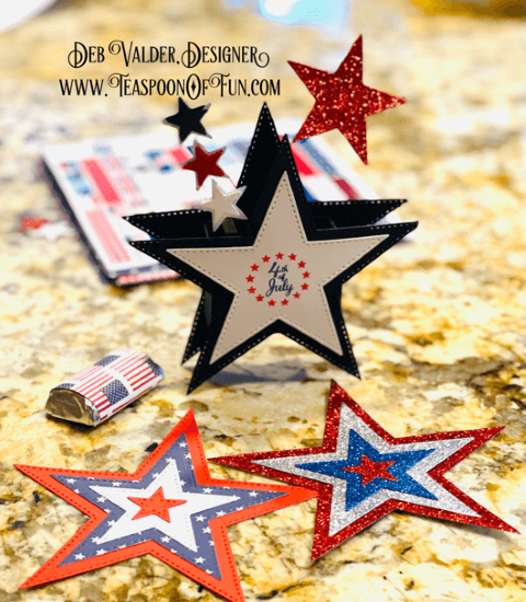 Red White and Blue Gifts. All products can be found in our Teaspoon of Fun Papercrafting shop at www.TeaspoonOfFun.com/SHOP