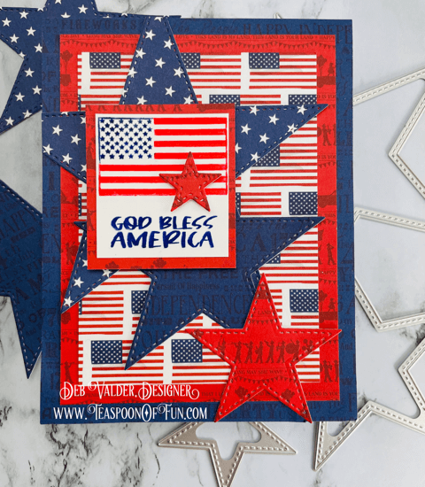 God Bless America Flag Day. All products can be found in our Teaspoon of Fun Shop at www.TeaspoonOfFun.com/SHOP