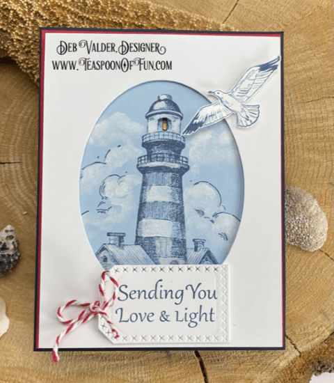 Beacon of Light Card Kit. All products can be found in our Teaspoon of Fun Papercrafting Shop at www.TeaspoonOfFun.com/SHOP