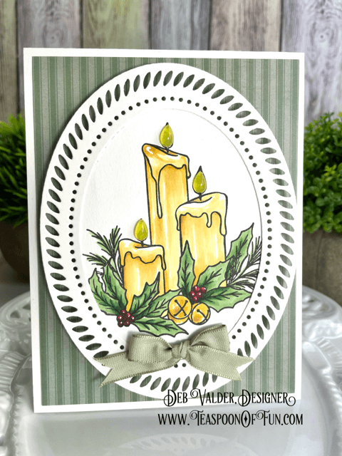 EZ Triple Light Candle. All products can be found in our Teaspoon Of Fun PaperCrafting Shop at www.TeaspoonOfFun.com/SHOP