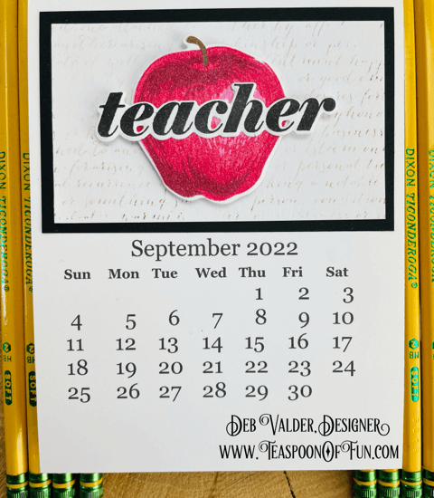 The Framework for the 2023 Calendar. All products can be found in our Teaspoon Of Fun Shop at www.TeaspoonOfFun.com/SHOP